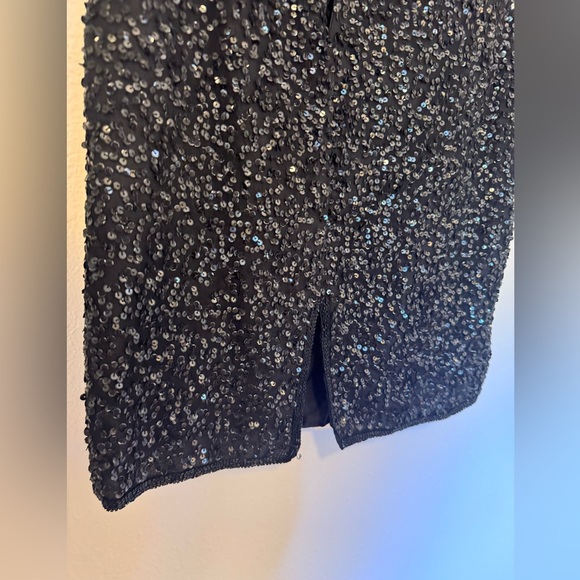 VTG Laurence Kazar Silk Beaded Party Dress Sequin Colorful Mini Medium EUC - Picture 3 of 10